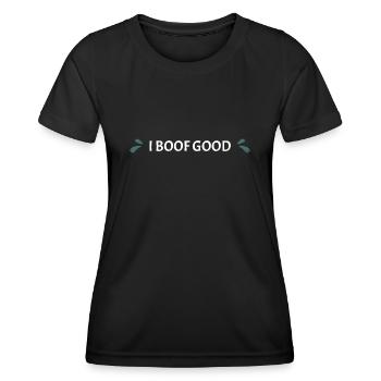 I Boof Good Whitewater Kayaking - Frauen Funktions-T-Shirt - Schwarz - Vorne - AI Model Female 172 light (172cm)