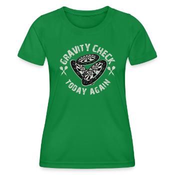 Contrôle de gravité - T-shirt sport Femme - vert - Devant - AI Model Female 172 dark (172cm)