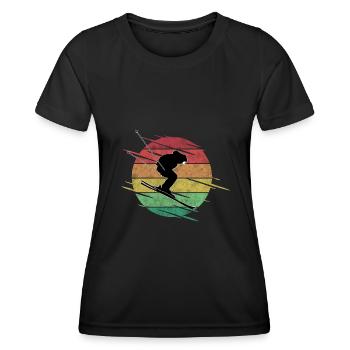 Skier - Women's Functional T-Shirt - black - Front - AI Model Female 172 light (172cm)