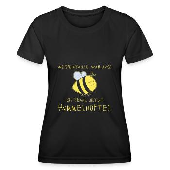 Hummel Dick Lustig - Frauen Funktions-T-Shirt - Schwarz - Vorne - AI Model Female 172 light (172cm)