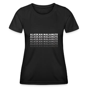 Alaskan Malamute - Frauen Funktions-T-Shirt - Schwarz - Vorne - AI Model Female 172 light (172cm)