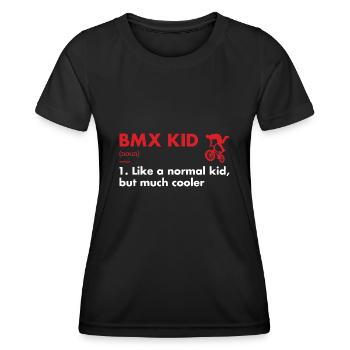 Sport Kid Definition BMX - Women's Functional T-Shirt - black - Front - AI Model Female 172 light (172cm)