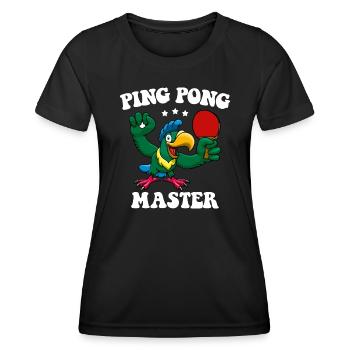 Ping Pong Master Raquette de tennis de table Tennis de table - T-shirt sport Femme - noir - Devant - AI Model Female 172 light (172cm)