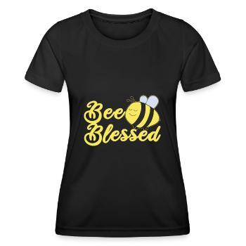 Motif chrétien Baptême d’enfants - T-shirt sport Femme - noir - Devant - AI Model Female 172 light (172cm)