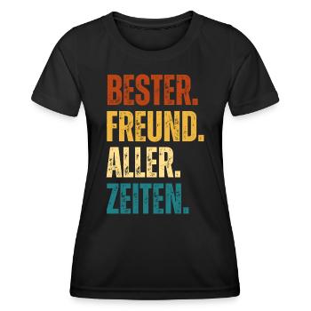 Bester Freund Aller Zeiten Valentinstag Geschenk - Frauen Funktions-T-Shirt - Schwarz - Vorne - AI Model Female 172 light (172cm)