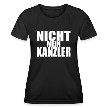 Ampel Regierung Scholz Baerbock Habeck Grüne SPD - Frauen Funktions-T-Shirt - Schwarz - Vorne - AI Model Female 172 light (172cm)