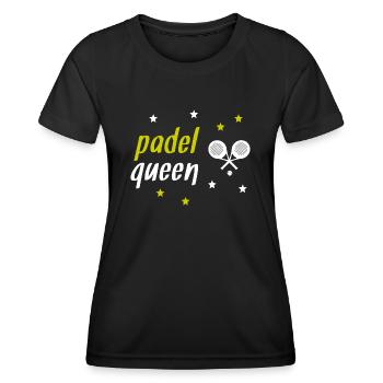 The Padel Tennis Queen - Women's Functional T-Shirt - black - Front - AI Model Female 172 light (172cm)