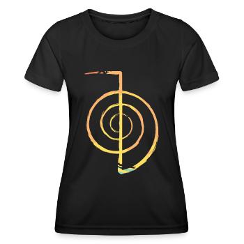 Reiki Geschenke | Reiki Meister Reikimeister Reiki - Frauen Funktions-T-Shirt - Schwarz - Vorne - AI Model Female 172 light (172cm)