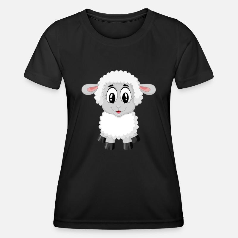 Sweet sheep! - Women's Functional T-Shirt - black