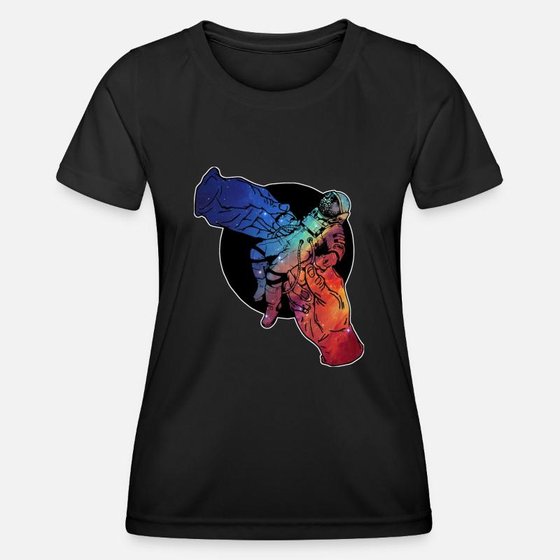 DAS Astronaut Nr 1 coloured - Women's Functional T-Shirt - black