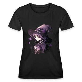 Dunkle Mode mit einem Hauch von Hexenkunst - Frauen Funktions-T-Shirt - Schwarz - Vorne - AI Model Female 172 light (172cm)