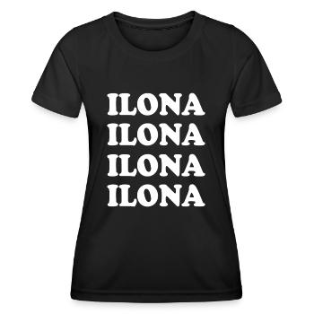 Geschenk für Ilona - Frauen Funktions-T-Shirt - Schwarz - Vorne - AI Model Female 172 light (172cm)