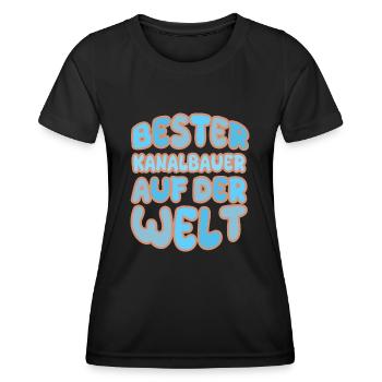 Appointment of sewer builder - Women's Functional T-Shirt - black - Front - AI Model Female 172 light (172cm)