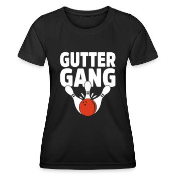 Bowling Bowler Gutter Strike Replacement Needles - Women's Functional T-Shirt - black - Front - AI Model Female 172 light (172cm)