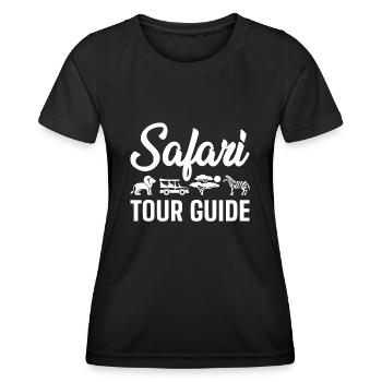 Safari Tour Guide - Women's Functional T-Shirt - black - Front - AI Model Female 172 light (172cm)