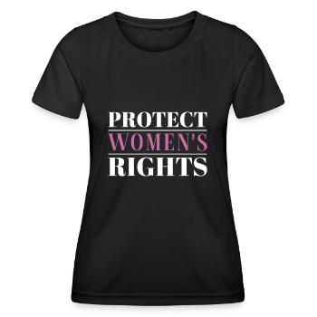 Protéger les droits des femmes - T-shirt sport Femme - noir - Devant - AI Model Female 172 light (172cm)