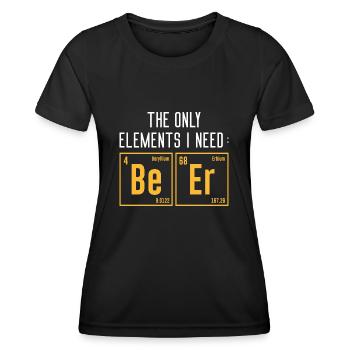Die einzigen Elemente, die ich brauche - Frauen Funktions-T-Shirt - Schwarz - Vorne - AI Model Female 172 light (172cm)