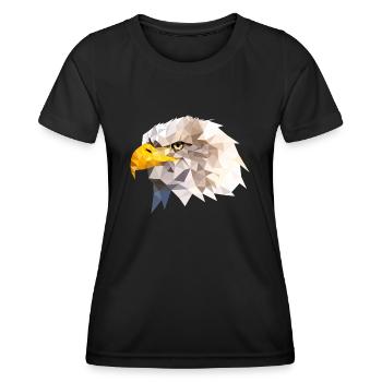 Aigle à tête blanche aigle de mer Aigle américain Eagle - T-shirt sport Femme - noir - Devant - AI Model Female 172 light (172cm)