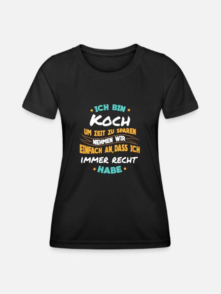 Kochen - Ich bin Koch - Frauen Funktions-T-Shirt - Schwarz