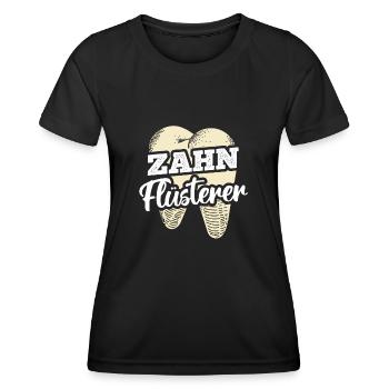 Zahn Zahnarzt Zähne - Frauen Funktions-T-Shirt - Schwarz - Vorne - AI Model Female 172 light (172cm)