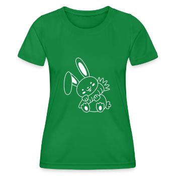 Rabbit - Women's Functional T-Shirt - kelly green - Front - AI Model Female 172 dark (172cm)