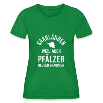 Saarland Saarländer - Frauen Funktions-T-Shirt - Kelly Green - Vorne - AI Model Female 172 dark (172cm)