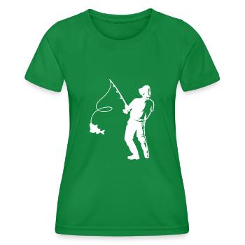 Pêche - T-shirt sport Femme - vert - Devant - AI Model Female 172 dark (172cm)