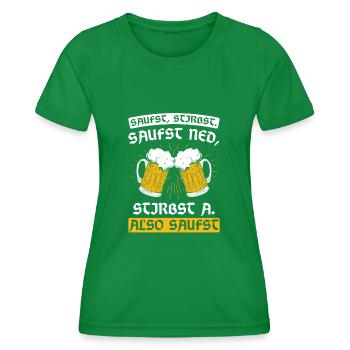 Bayern Dahoam Boarisch - Frauen Funktions-T-Shirt - Kelly Green - Vorne - AI Model Female 172 dark (172cm)