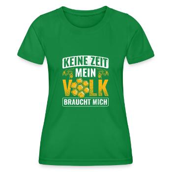 Imker Honig - Frauen Funktions-T-Shirt - Kelly Green - Vorne - AI Model Female 172 dark (172cm)