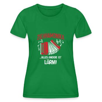 Alles Andere Ist Lärm Ziehharmonika Akkordeon - Frauen Funktions-T-Shirt - Kelly Green - Vorne - AI Model Female 172 dark (172cm)