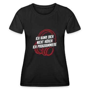 Informatik Informatiker Programmierer - Frauen Funktions-T-Shirt - Schwarz - Vorne - AI Model Female 172 light (172cm)