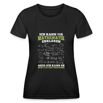 Mathematiker Mathematik Lehrer - Frauen Funktions-T-Shirt - Schwarz - Vorne - AI Model Female 172 light (172cm)