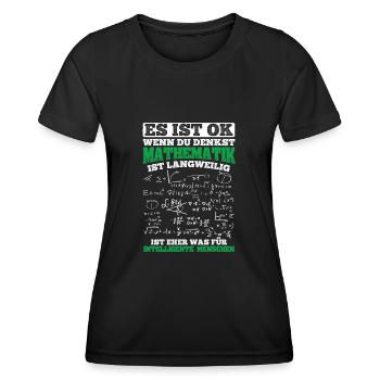Mathematiker Mathematik Lehrer - Frauen Funktions-T-Shirt - Schwarz - Vorne - AI Model Female 172 light (172cm)