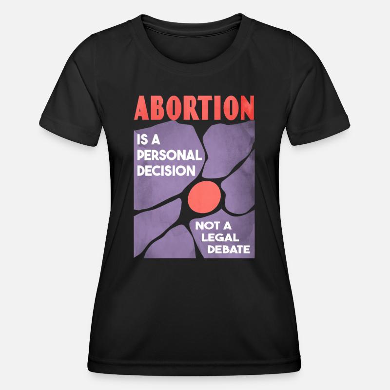 Pro Choice Poster - 60s Vintage Graphic - Women's Functional T-Shirt - black
