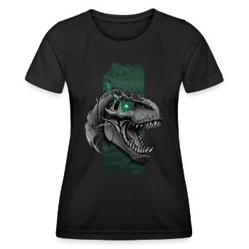 Thunderous Roar: Allosaurus Dominance - Women's Functional T-Shirt - black - Front - AI Model Female 172 light (172cm)