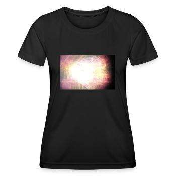 Espace, Fantaisie, Lumière - T-shirt sport Femme - noir - Devant - AI Model Female 172 light (172cm)