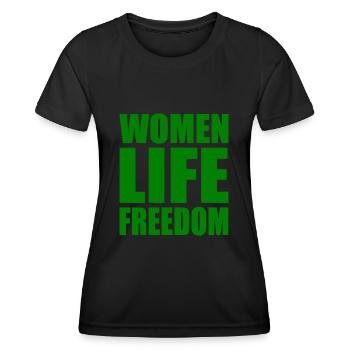 Women life freedom iran - Frauen Funktions-T-Shirt - Schwarz - Vorne - AI Model Female 172 light (172cm)