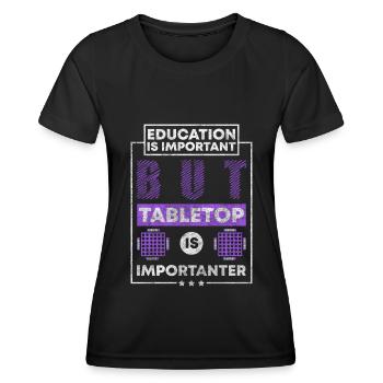 Spiele Spielbrett Spieler - Frauen Funktions-T-Shirt - Schwarz - Vorne - AI Model Female 172 light (172cm)