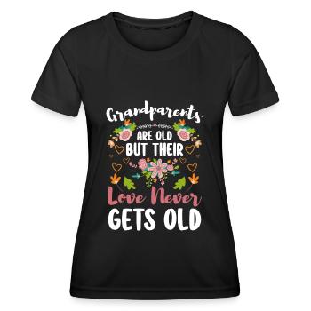 Großeltern Familie Verwöhnen - Frauen Funktions-T-Shirt - Schwarz - Vorne - AI Model Female 172 light (172cm)