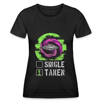 Alien Area 51 Außerirdischer - Frauen Funktions-T-Shirt - Schwarz - Vorne - AI Model Female 172 light (172cm)