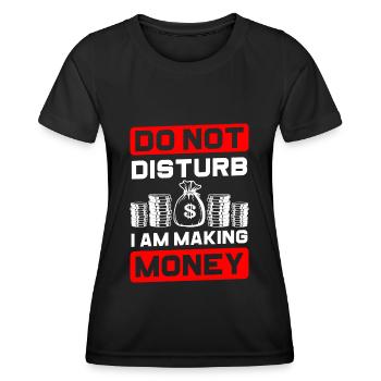 Money Finance Dollar Gold - Women's Functional T-Shirt - black - Front - AI Model Female 172 light (172cm)