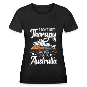 Outback Koala Metropole - Frauen Funktions-T-Shirt - Schwarz - Vorne - AI Model Female 172 light (172cm)