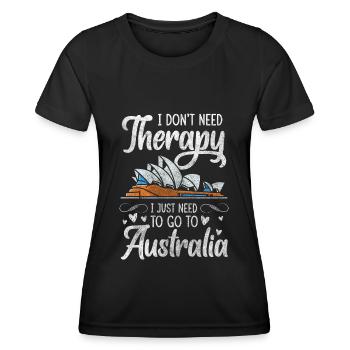 Australien Reisen Stolz Urlaubsland - Frauen Funktions-T-Shirt - Schwarz - Vorne - AI Model Female 172 light (172cm)