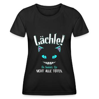 Lächle du Kannst Sie Nicht alle töten - Frauen Funktions-T-Shirt - Schwarz - Vorne - AI Model Female 172 light (172cm)