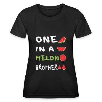 Einer in einer Melone - Frauen Funktions-T-Shirt - Schwarz - Vorne - AI Model Female 172 light (172cm)