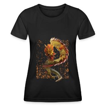Dragon Moyen Âge Fantasy - T-shirt sport Femme - noir - Devant - AI Model Female 172 light (172cm)