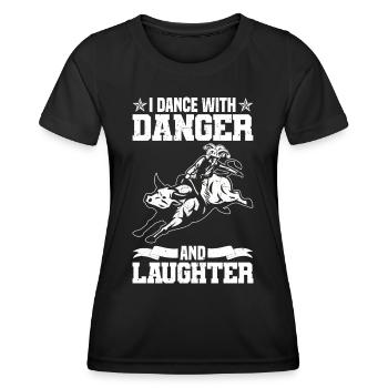 Cowboy - Frauen Funktions-T-Shirt - Schwarz - Vorne - AI Model Female 172 light (172cm)