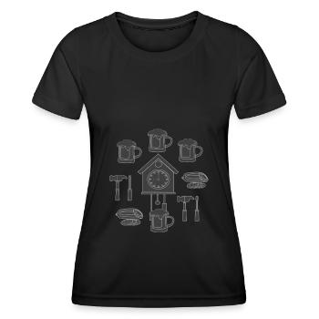 good day - Frauen Funktions-T-Shirt - Schwarz - Vorne - AI Model Female 172 light (172cm)