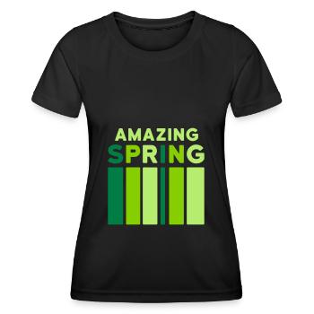 Amazing Spring (bar) - Women's Functional T-Shirt - black - Front - AI Model Female 172 light (172cm)
