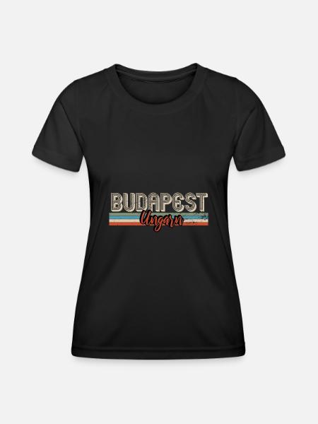 Budapest Ungarn - Frauen Funktions-T-Shirt - Schwarz